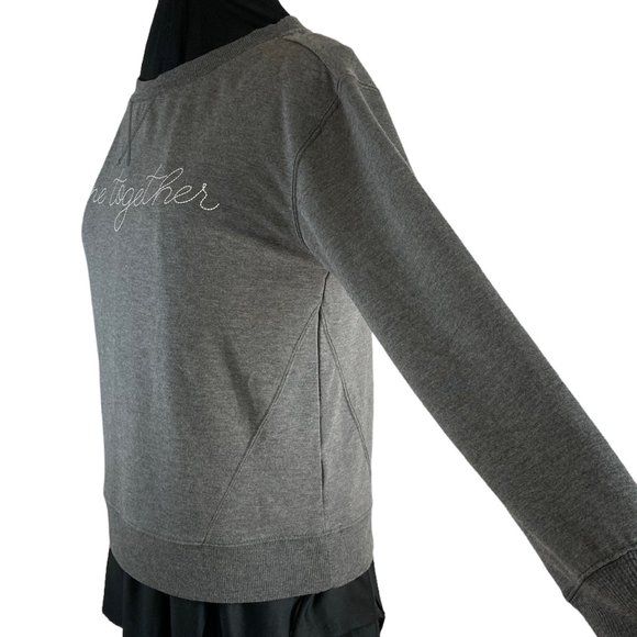 C&C California Come Together Ultra Soft Comfy Gray Sweatshirt Sz M Lightweight - Picture 5 of 15
